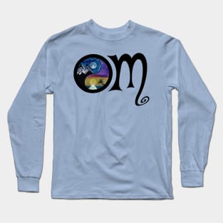 OM black graphx - funny meditation quotes Long Sleeve T-Shirt